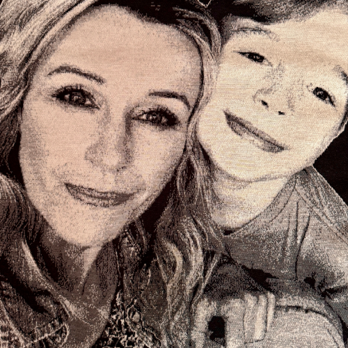 Custom Knitted Photo Blanket – Pure Merino Wool