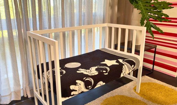 Little Astronaut Baby Blanket – Pure Merino Wool