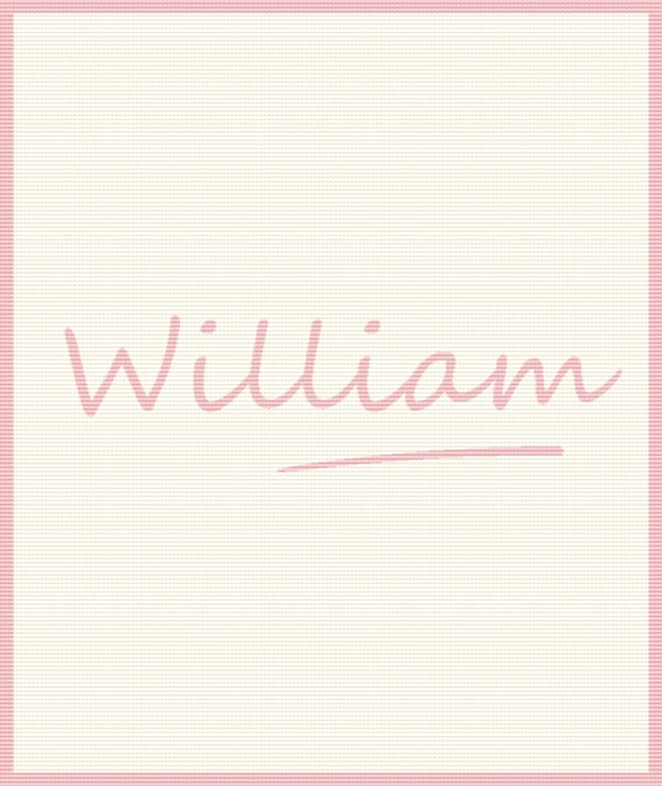 Personalised Baby Name Blanket – Pure Merino Wool