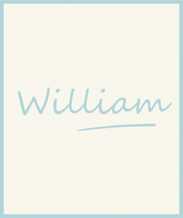 Personalised Baby Name Blanket – Pure Merino Wool