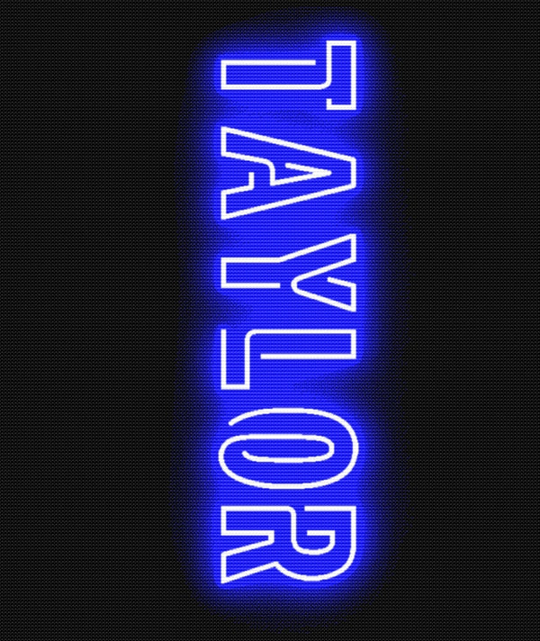 Neon Name Blanket – Pure Merino Wool