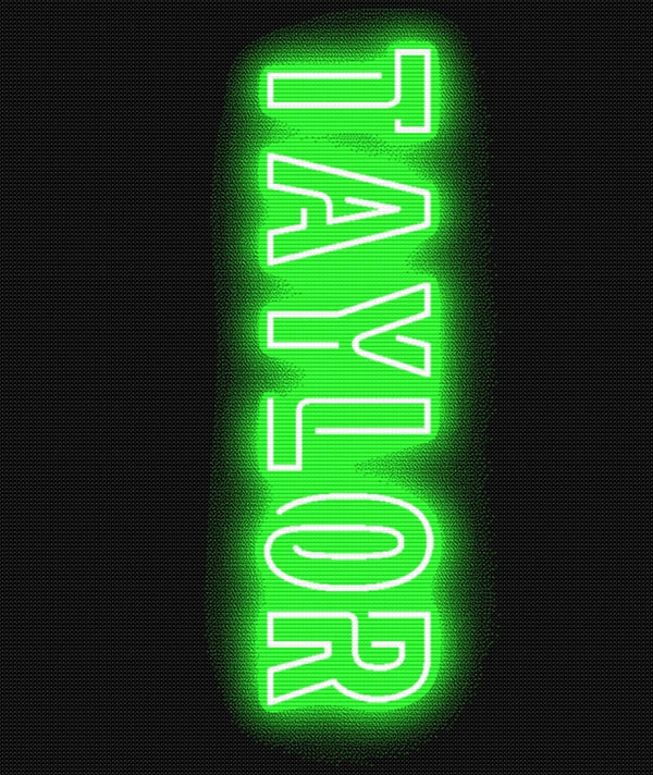 Neon Name Blanket – Pure Merino Wool