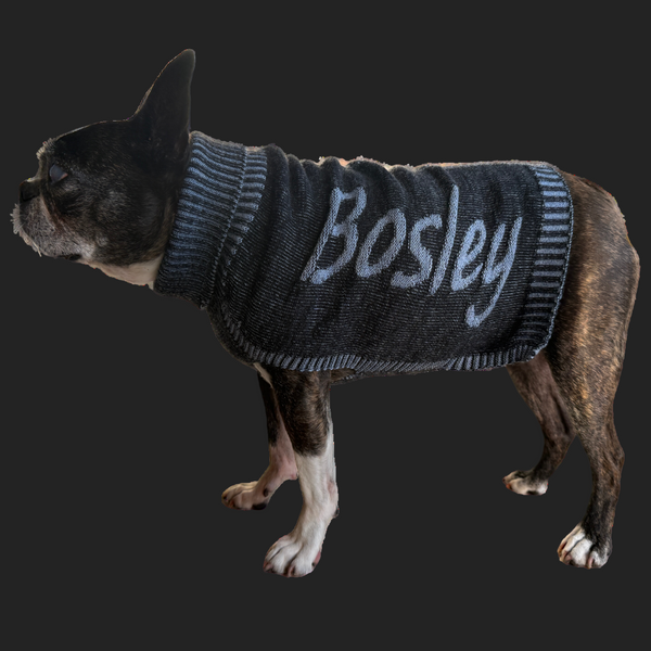 Personalised Contrast Dog Jumper – Merino Blend