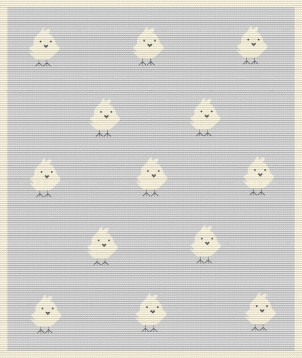 Chickie Baby Blanket – Pure Merino Wool