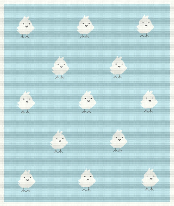 Chickie Baby Blanket – Pure Merino Wool