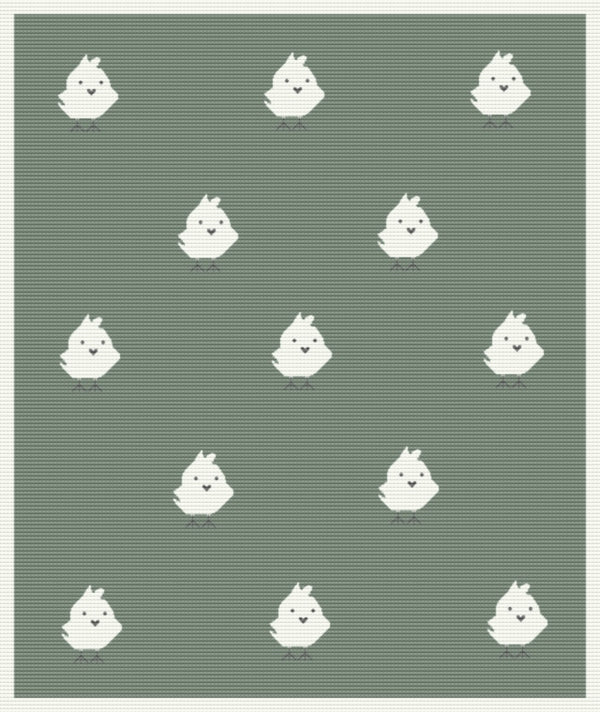 Chickie Baby Blanket – Pure Merino Wool