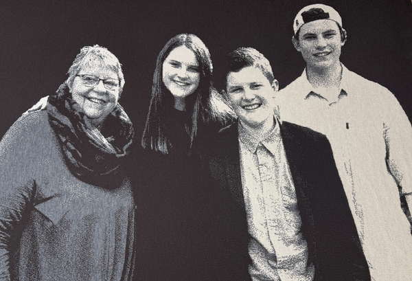 Custom Knitted Photo Blanket – Pure Merino Wool