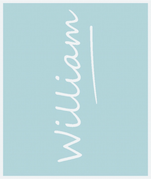 Personalised Baby Name Blanket – Pure Merino Wool