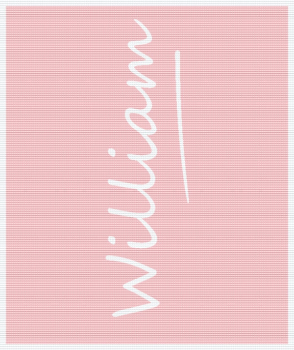 Personalised Baby Name Blanket – Pure Merino Wool