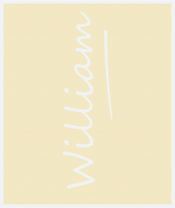 Personalised Baby Name Blanket – Pure Merino Wool