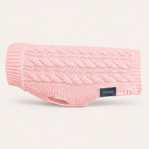 Cable Knit Dog Jumper - Merino Wool