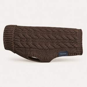Cable Knit Dog Jumper - Merino Wool