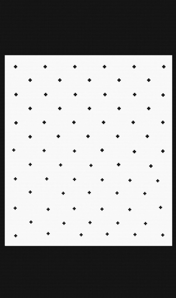 Pure Wool Geometric Cross Throw