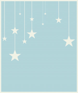 Manta de bebé con estrellas fugaces