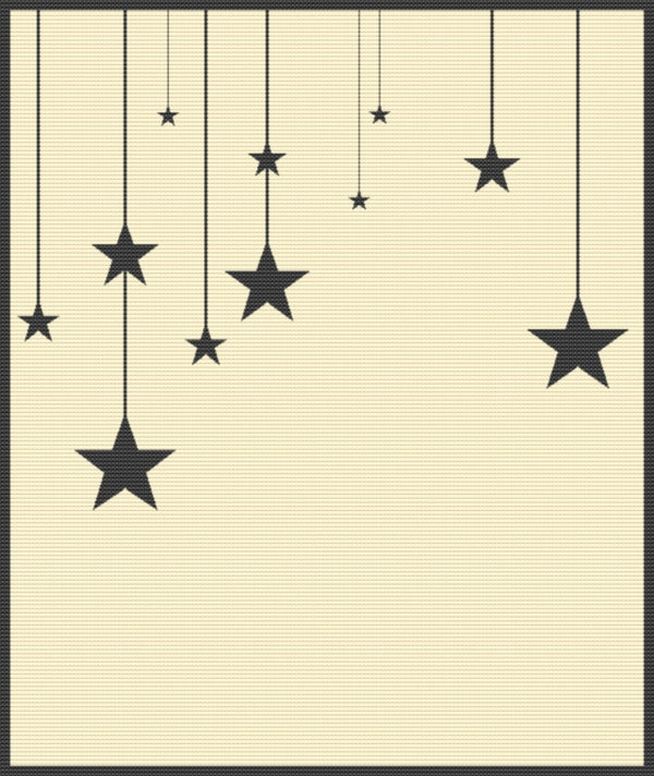 Manta de bebé con estrellas fugaces