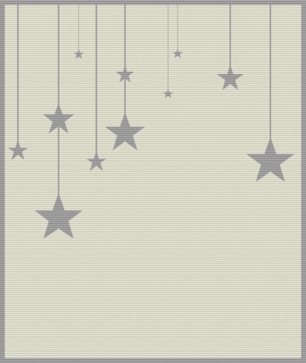 Manta de bebé con estrellas fugaces