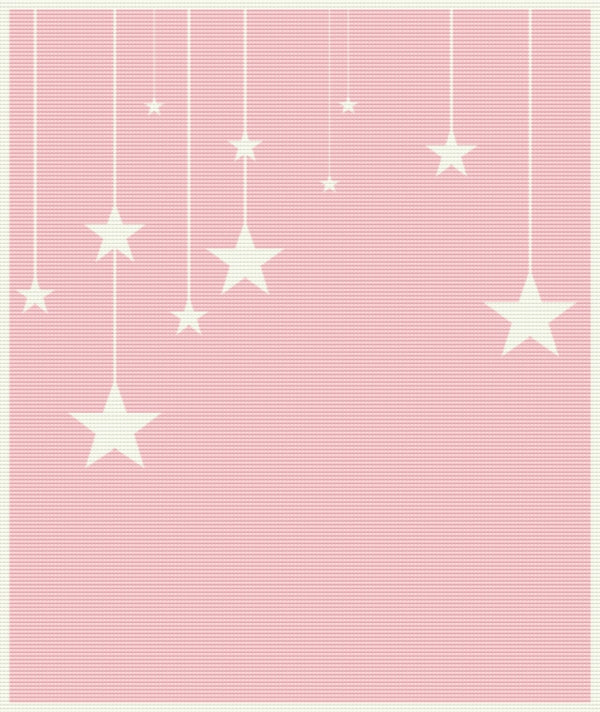 Manta de bebé con estrellas fugaces