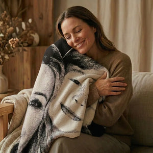 Custom Photo Throw – Pure Merino Wool