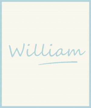 Personalised Baby Name Blanket – Pure Merino Wool