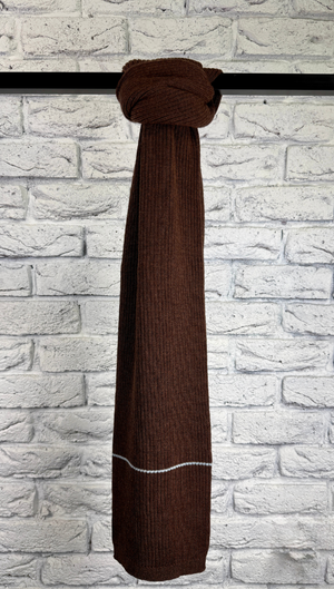 Ribbed Scarf - Pure Merino Wool