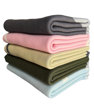 Personalised Baby Name Blanket – Pure Merino Wool