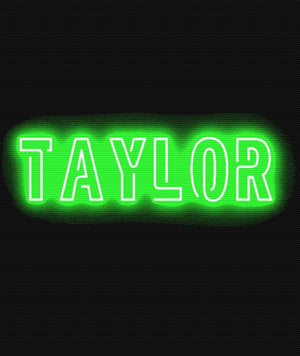 Neon Name Blanket – Pure Merino Wool