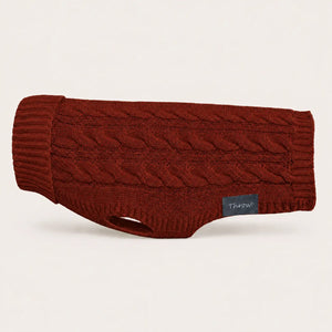 Cable Knit Dog Jumper - Merino Wool