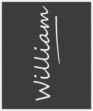 Personalised Baby Name Blanket – Pure Merino Wool