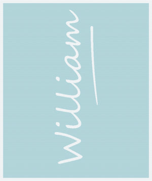 Personalised Baby Name Blanket – Pure Merino Wool