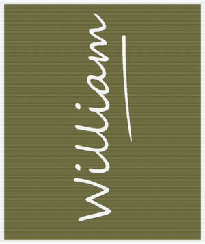 Personalised Baby Name Blanket – Pure Merino Wool