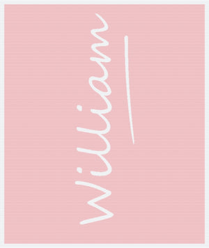 Personalised Baby Name Blanket – Pure Merino Wool